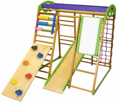 Дитячий спортивний комплекс для квартири SportBaby Карамелька 1